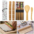 10-Piece DIY Sushi Making Kit – Mat, Chopsticks & Scraper Sushi Making Kit Babs Multicolor