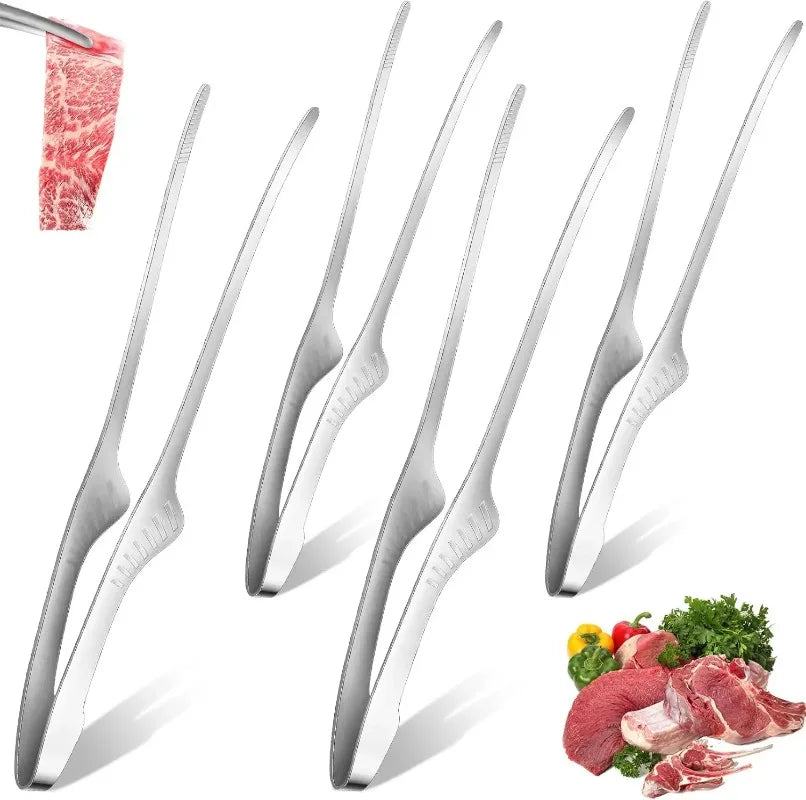 Stainless Steel BBQ Food Tongs – Multipurpose Kitchen Clips BBQ Food Tongs Babs