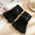 Detachable Lace Fringe Cuffs – Women's Decorative Sleeve Add-On Decorative Sleeve Cuffs Babs black 10Pairs