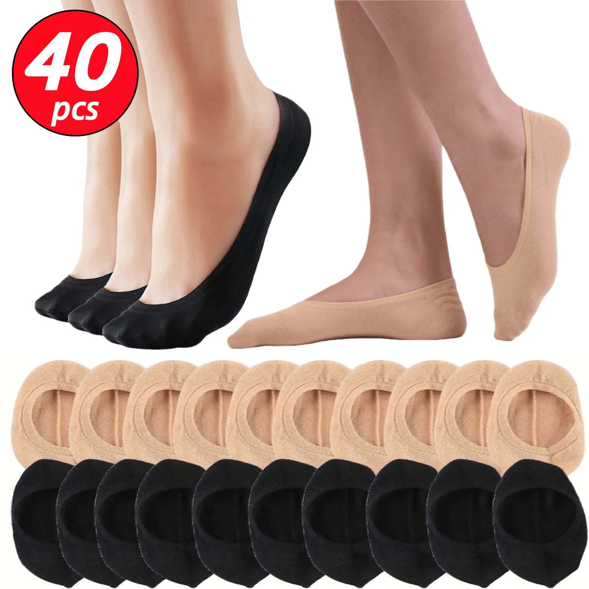 20 Pairs Soft Breathable Cotton Crew Socks – Women & Men Crew Socks Pack Babs
