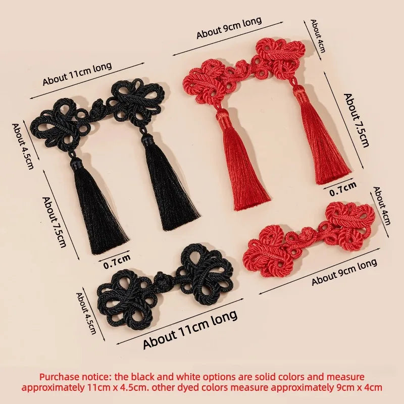 Chinese Knot Frog Buttons – Tassel Cheongsam DIY Fasteners Decorative Sewing Buttons Babs
