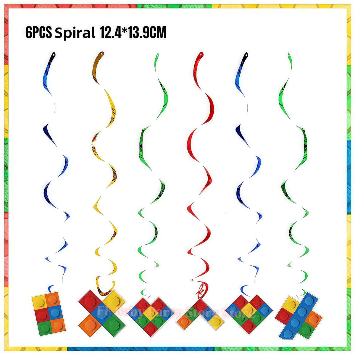 Building Blocks Birthday Party Kit – Plates, Cups, Balloons