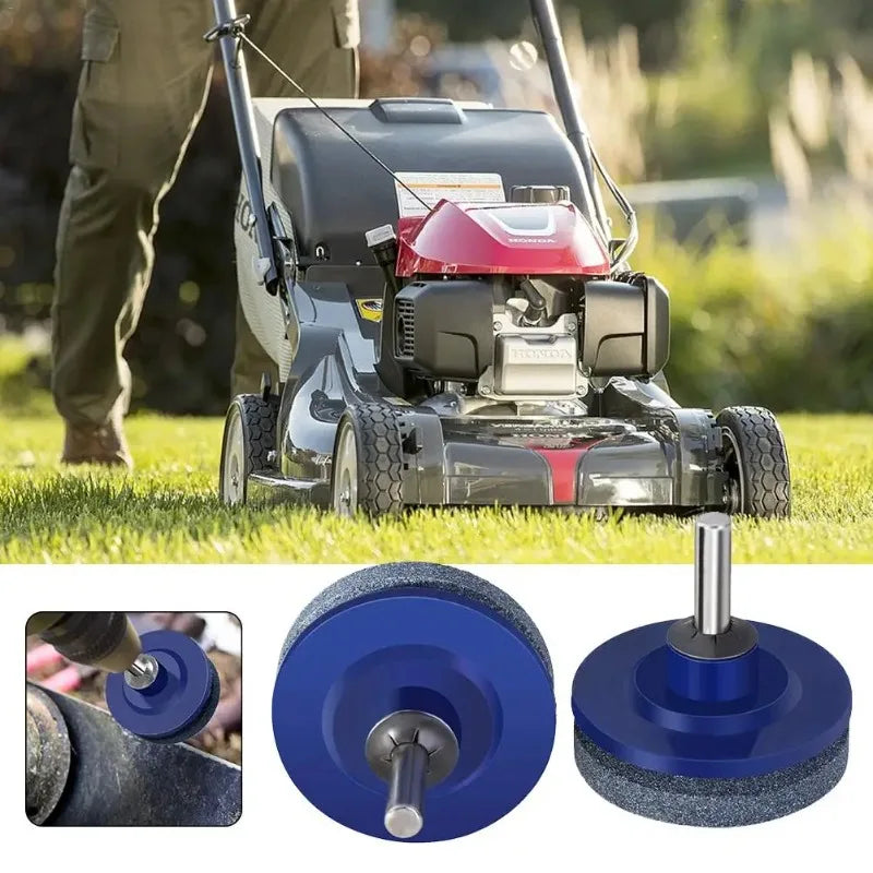 Lawn Mower Blade Sharpener & Balancer | Drill-Powered Grinder Blade Sharpening Tool Babs