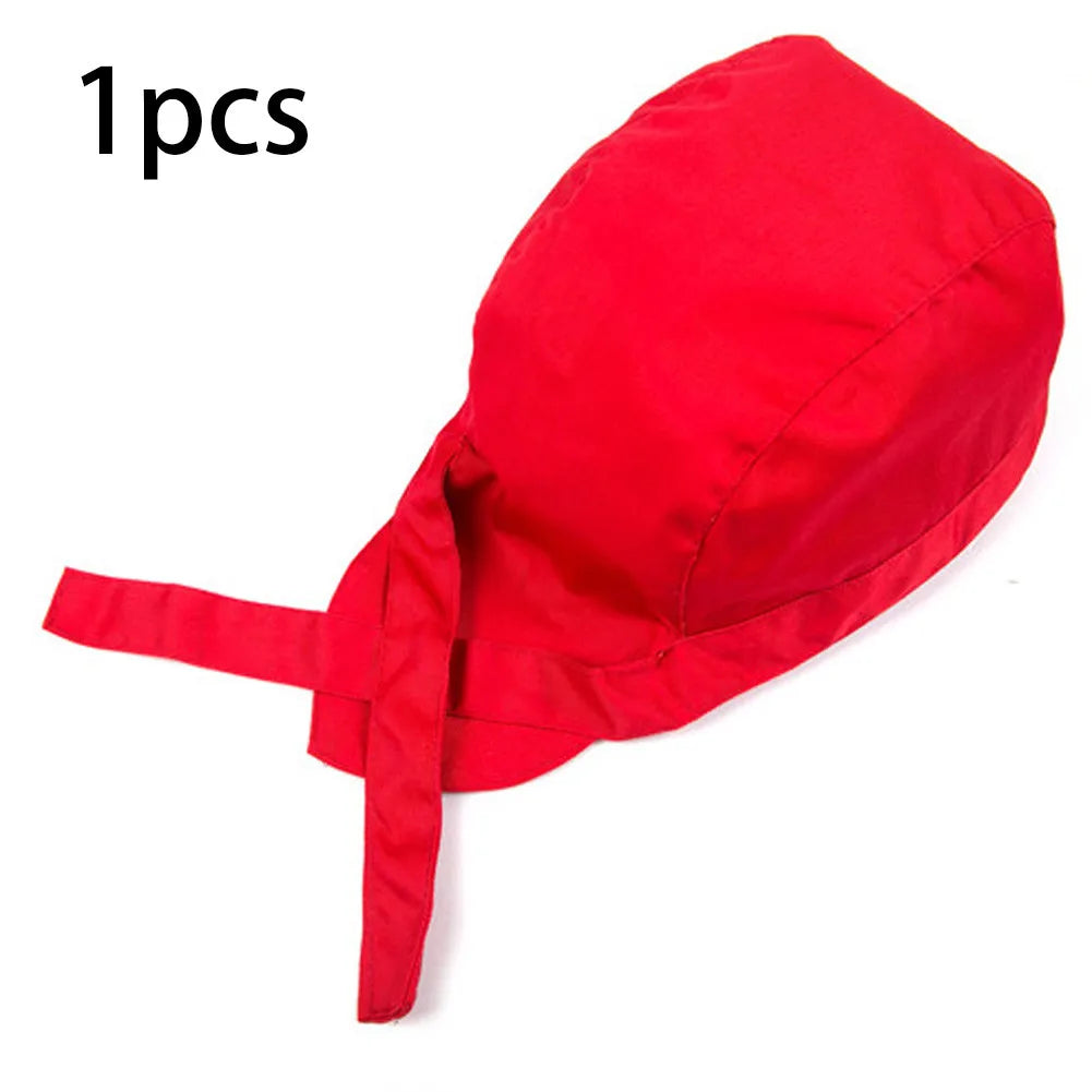 Unisex Pirate Skull Chef Hat – Kitchen & Catering Cap Chef Hat Babs red