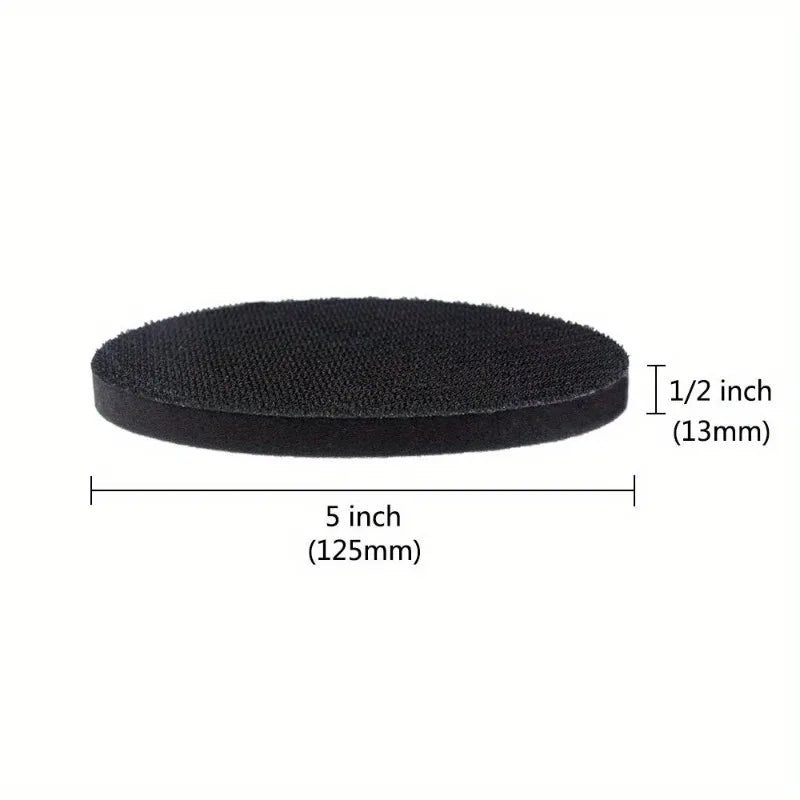 5" Soft Sponge Hook & Loop Interface Buffer Backing Pad 1–5pcs Sanding Interface Pad Babs