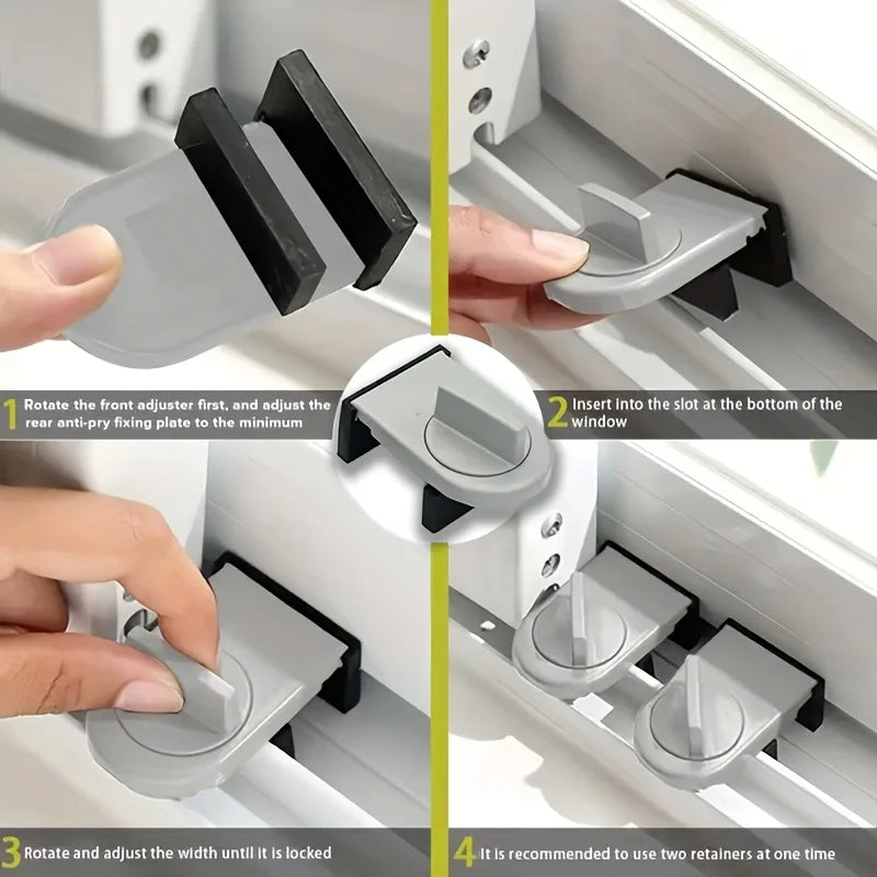 Zinc Alloy Sliding Door & Window Lock – Child & Pet Safety Window Door Lock Babs