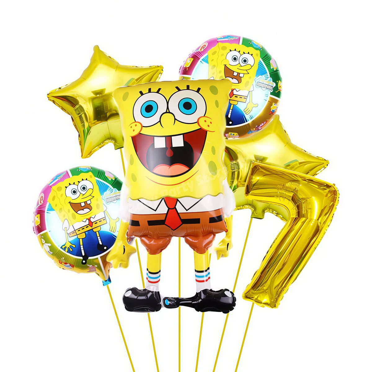 SpongeBob & Patrick Star Foil Balloons – Birthday Party Decor