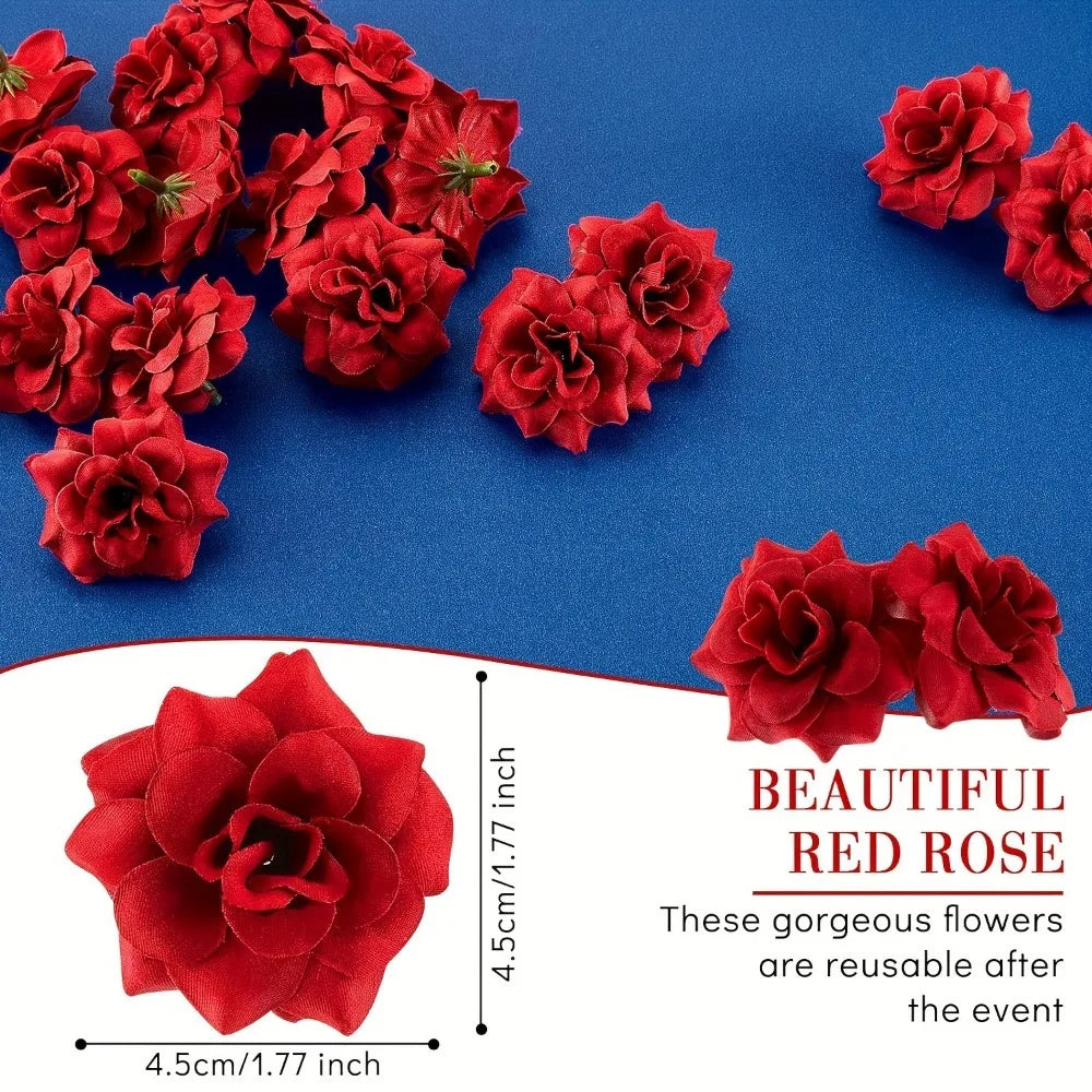 10/20Pcs Silk Artificial Rose Heads for Wedding & Home Decor Artificial Silk Flowers Babs