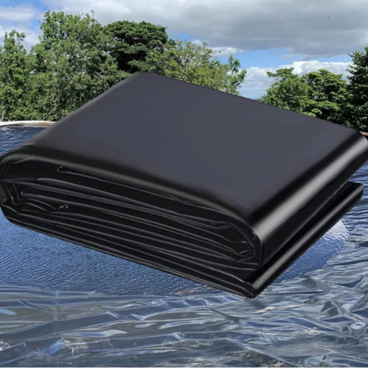 Fish Pond Liner Waterproof Geomembrane 1.2×2.1m – Black Pond Liner Babs