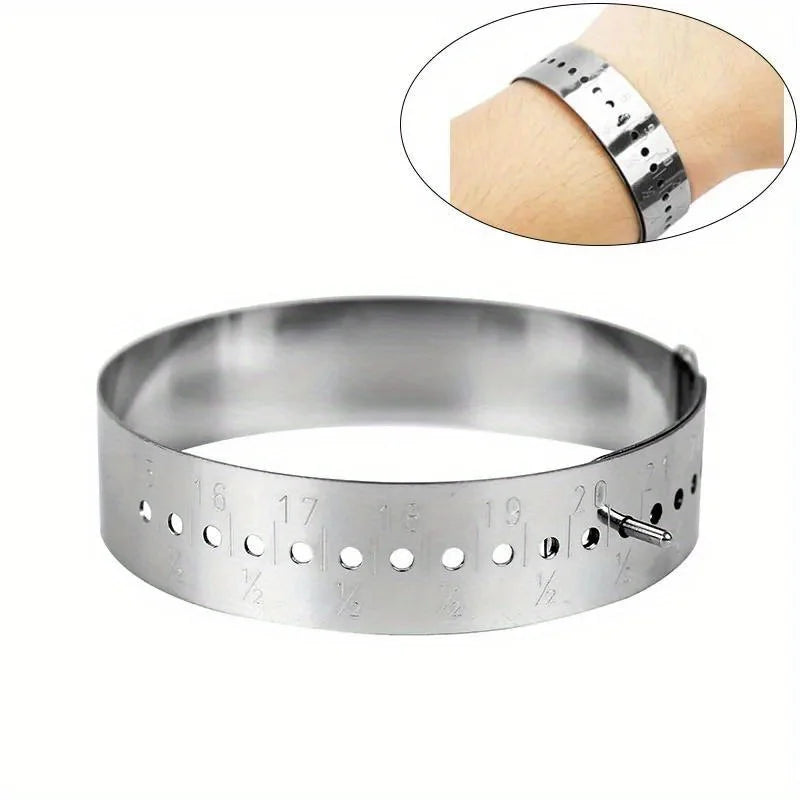 Stainless Steel Bangle Sizer Gauge – DIY Bracelet Measuring Tool Jewelry Sizing Tool Babs