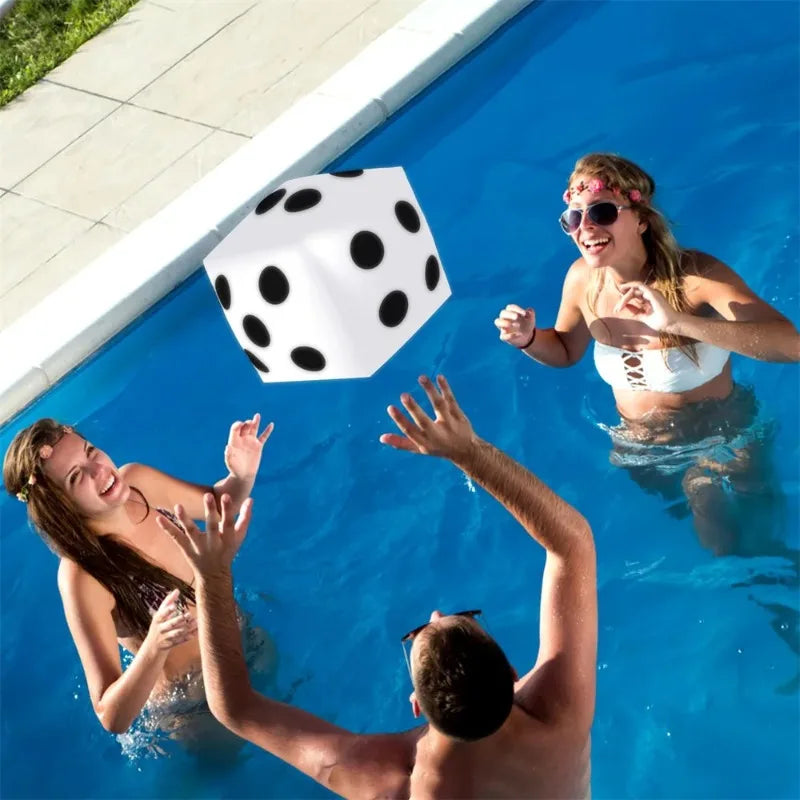 Giant Inflatable Dice 30cm PVC Party Game Toy – 1 or 2 Pack Inflatable Party Game Babs