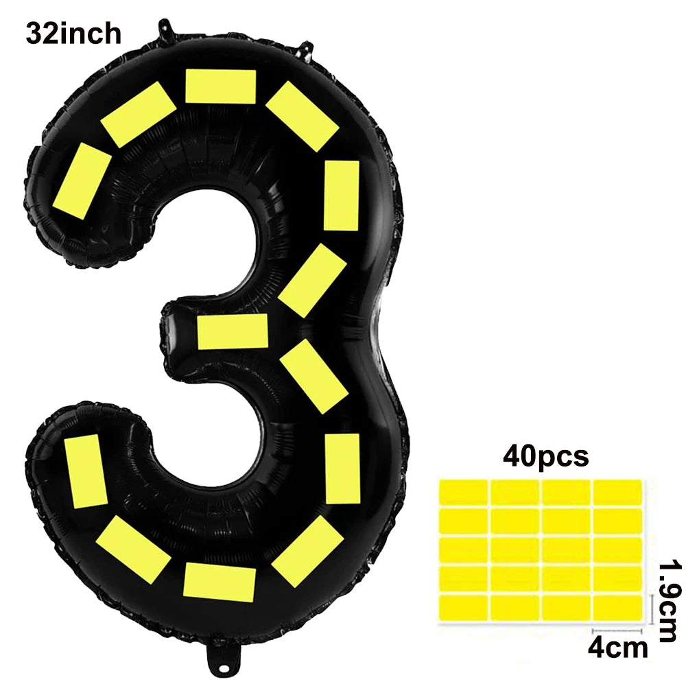 Construction Party Balloons – Excavator Dump Truck Boys Decor Party Balloons Babs WHITE As pictures show