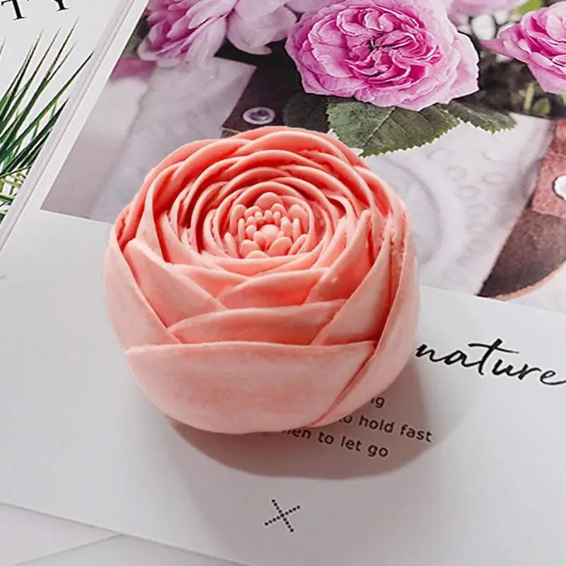 3D Rose Silicone Mold – DIY Soap Making & Glitter Decor Silicone Craft Mold Babs