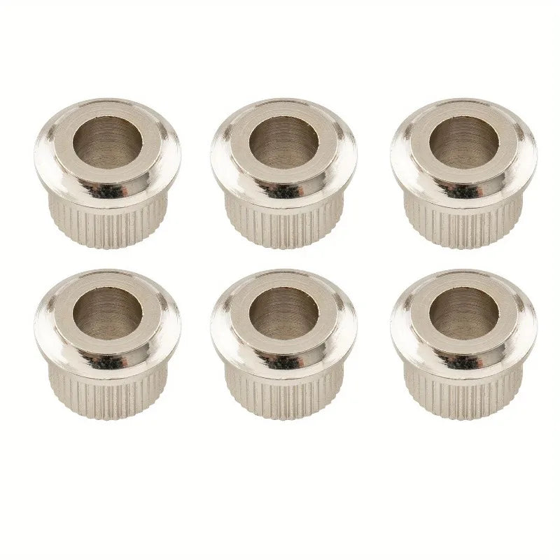 Guitar Tuner Conversion Bushings 6mm to 10mm – 6-Pack Guitar Tuner Bushings Babs Silvery