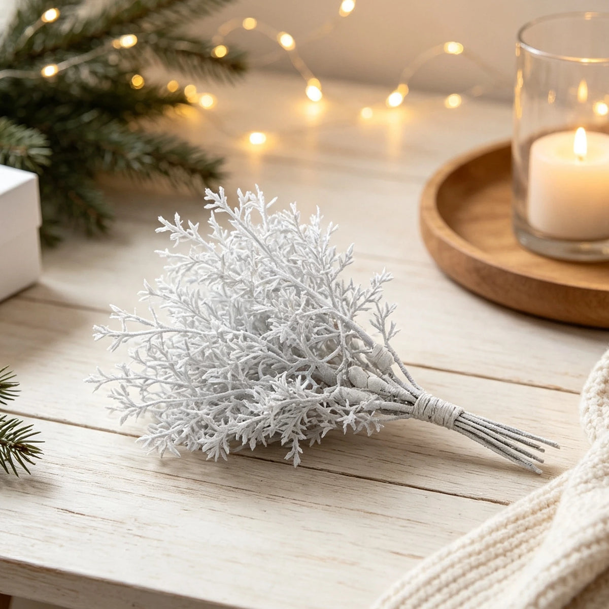 Artificial Mini Christmas Tree Sprigs – DIY Holiday Décor Artificial Holiday Sprigs Babs