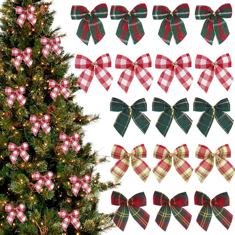 Christmas Bows Xmas Tree Ornaments – DIY Wreath & Gift Wrap Christmas Bow Ornaments Babs