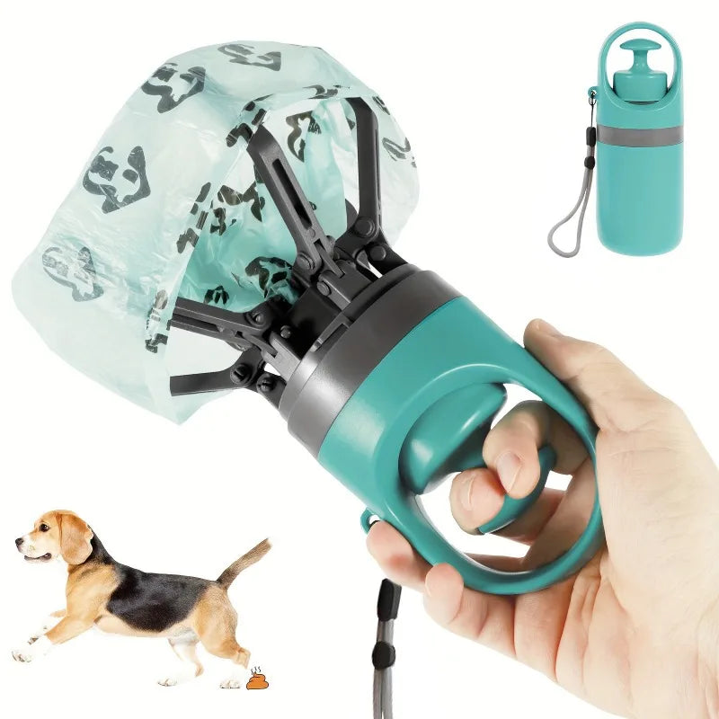 6-Claw Dog Poop Scooper with Leash Bag Dispenser | Outdoor Pet Waste Tool Dog Poop Scooper Babs