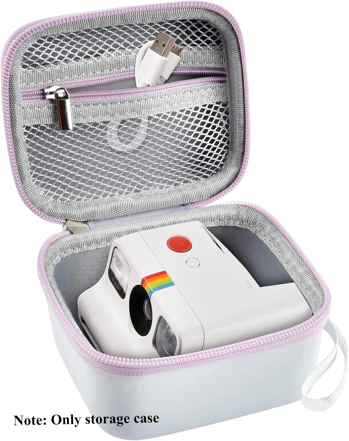 Polaroid Go Gen 2 Camera Case – Protective EVA Bag & Mesh Instant Camera Case Babs WHITE