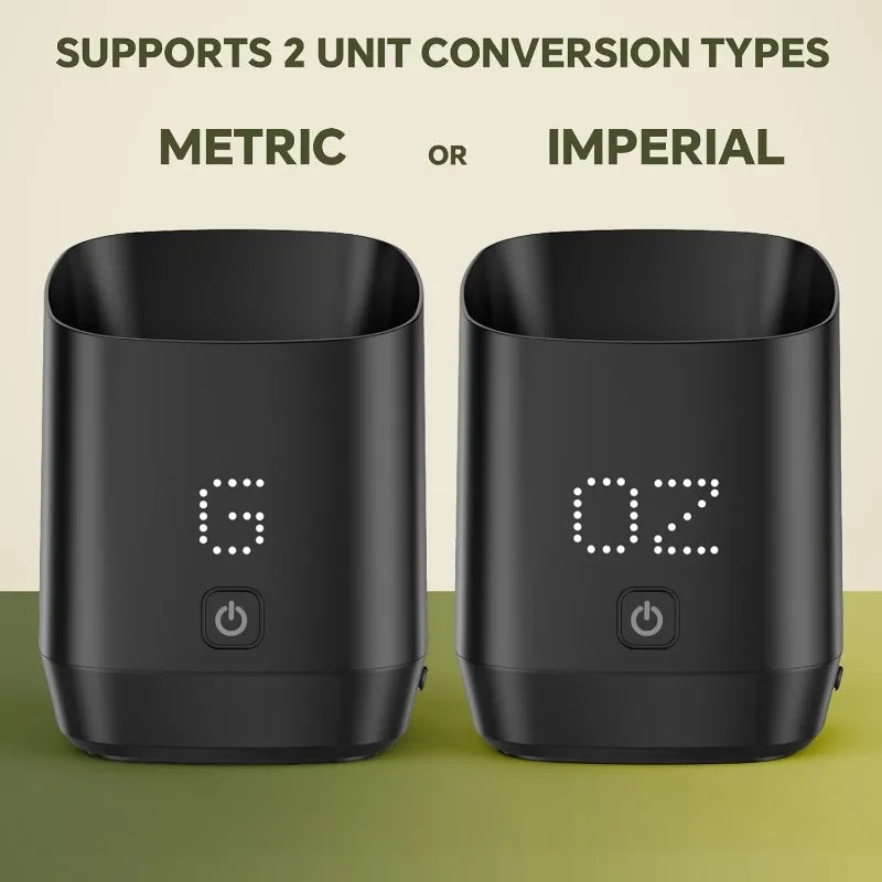 Smart Coffee Weighing Cup – Rechargeable Espresso Dosing Scale Coffee Dosing Scale Babs
