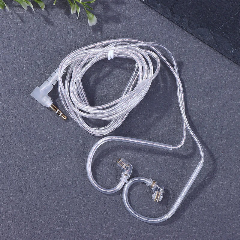KZ Silver Plated Upgrade Cable 2Pin 3.5mm – 120cm Earphone Upgrade Cable Babs