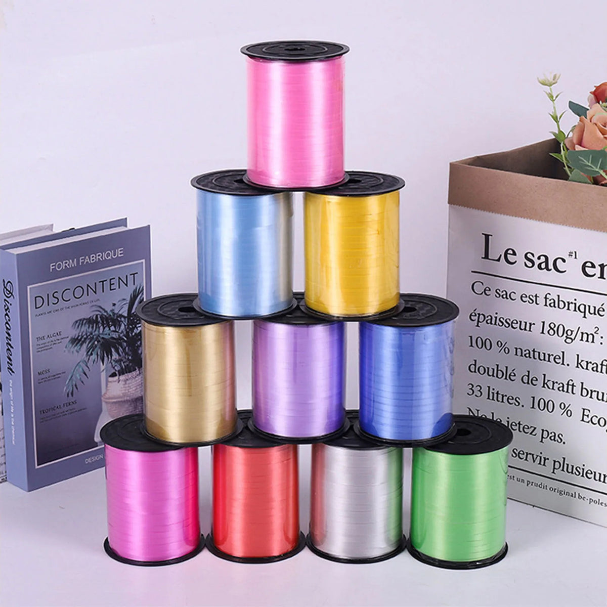 500 Yards Curling Ribbon for Gift Wrapping, Balloons & Parties Curling Ribbon Babs