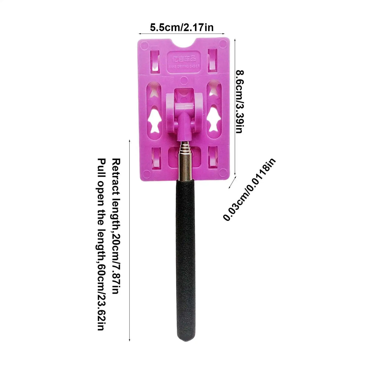 Telescopic Car Parking Card Holder Contactless Payment Rod Car Parking Tool Babs