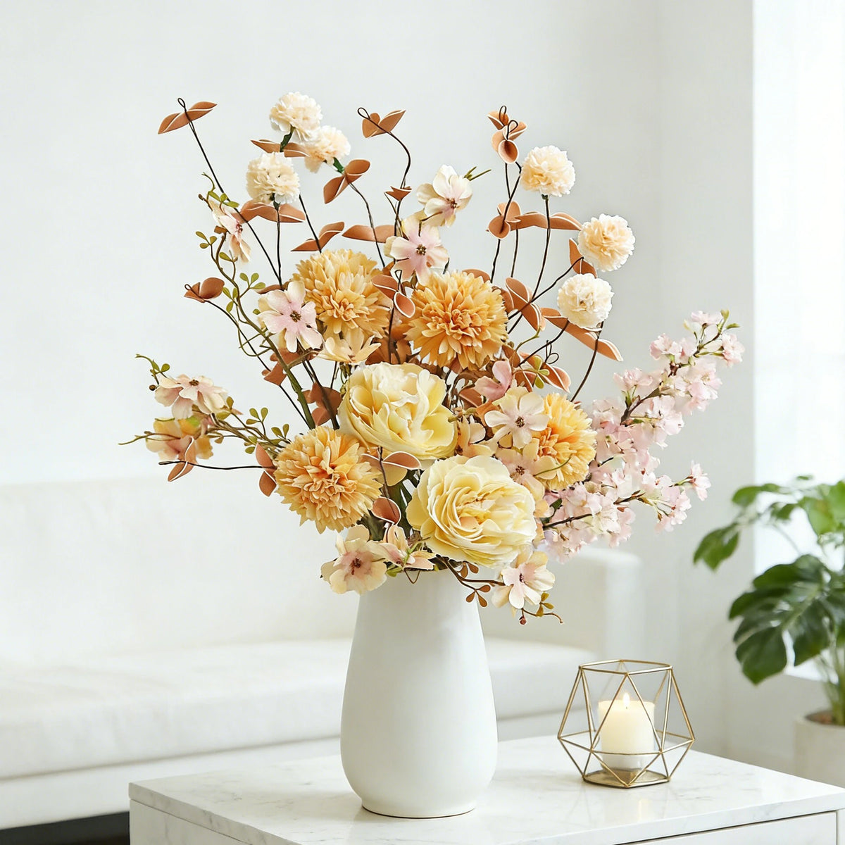 Artificial Silk Rose Bouquet – Wedding & Home Décor Gift Artificial Flower Bouquet Babs