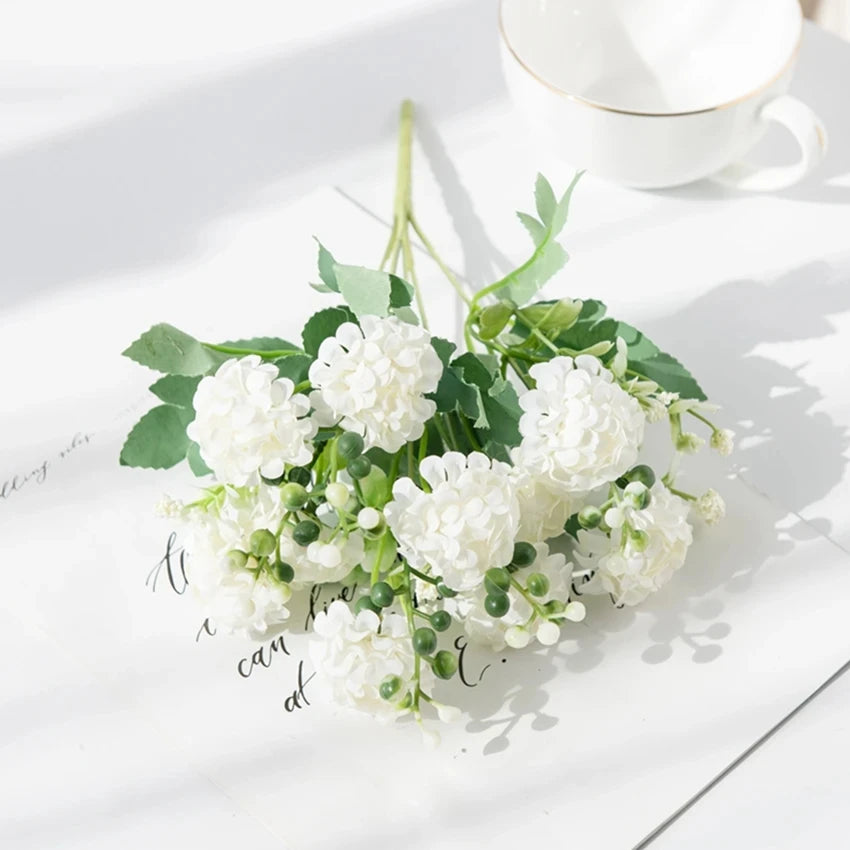 Silk Artificial Flower Ball Bouquet – Wedding & Home Decor Artificial Flower Bouquet Babs style 1 3 pcs