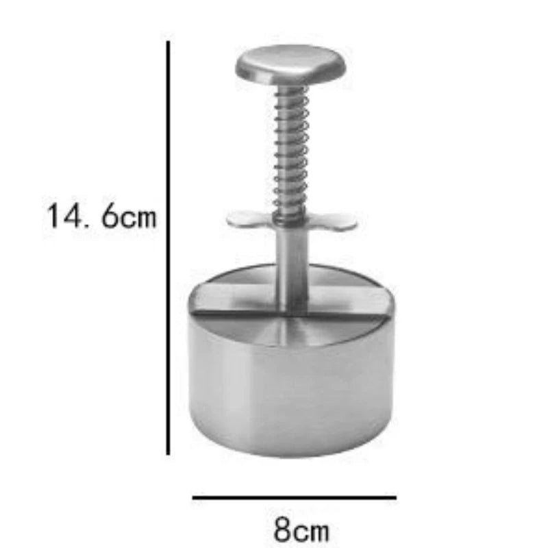 Stainless Steel Burger Patty Press & Rice Ball Mold Burger Patty Press Babs Diameter 80mm
