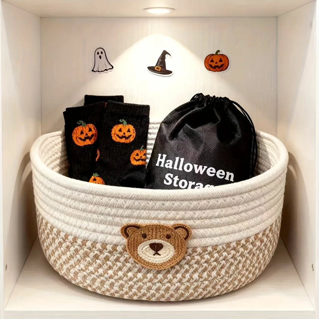 Bear Pattern Baby Room Storage Basket & Desktop Organizer Storage Basket Babs
