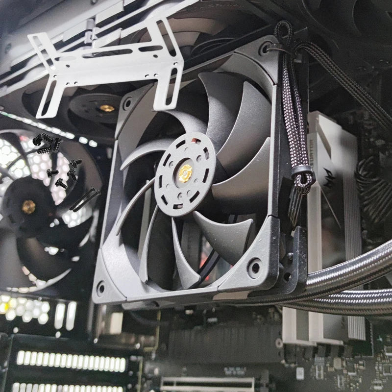 Desktop PC Cooling Fan Bracket for 8/9/12cm CPU GPU RAM Fans PC Cooling Bracket Babs