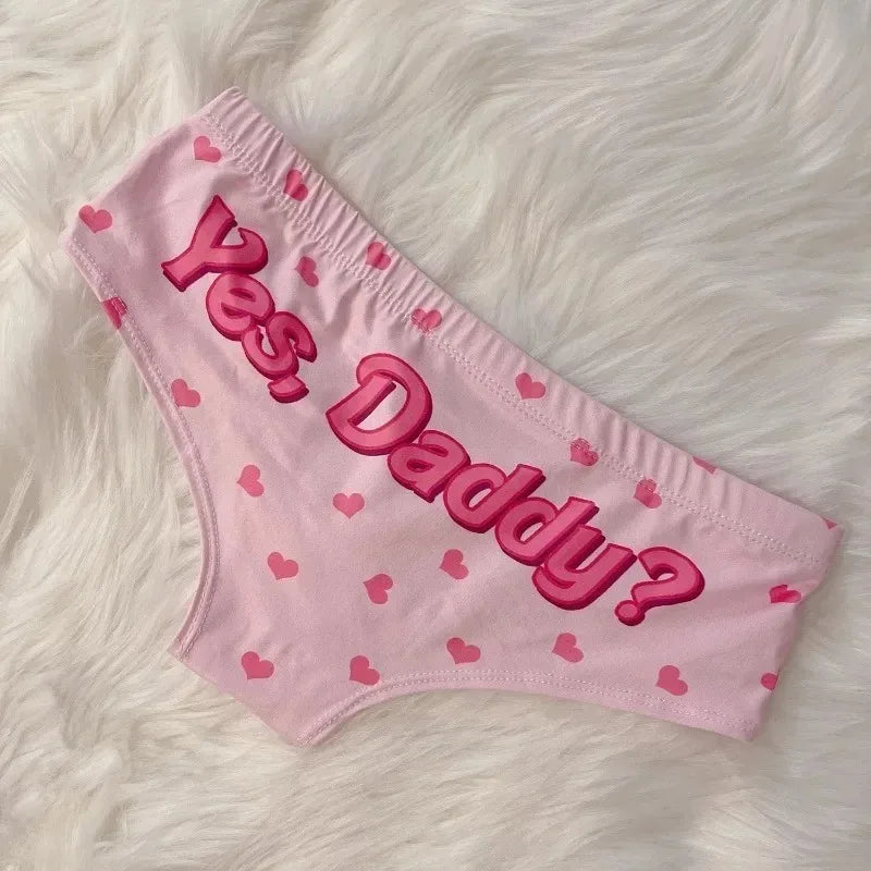 Cute Cartoon Pink Print Women's Briefs & Thong Panties Women's Panties Babs
