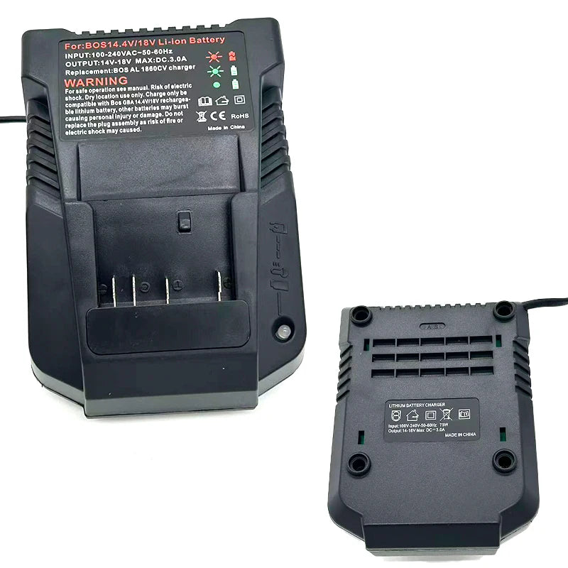 3A Fast Charger for Bosch 18V 14.4V Li-ion Batteries w/ LCD Power Tool Charger Babs