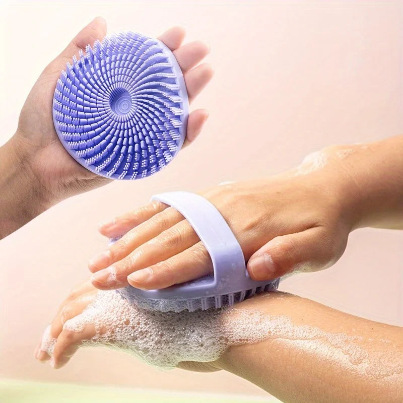 2pcs Silicone Bath Brush – Exfoliating Massage Shower Tool Silicone Bath Brush Babs