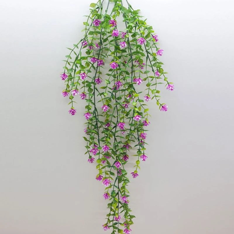 4 Pcs Artificial Eucalyptus Hanging Vines – UV Protected Faux Plants Artificial Hanging Vine Babs VIOLET/紫罗兰 4 pcs