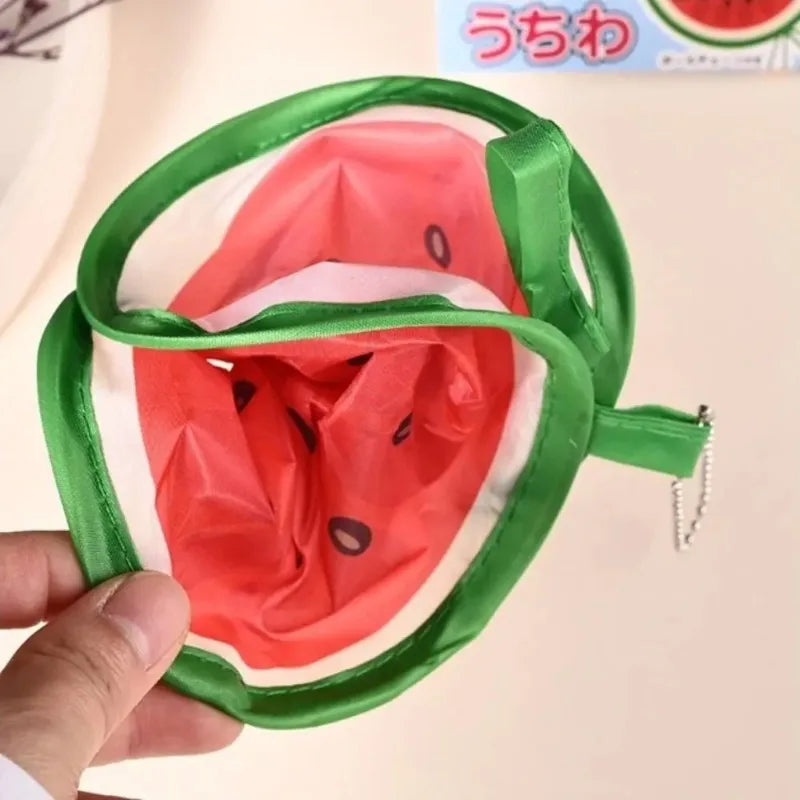 Fruit Cartoon Round Foldable Hand Fan – Portable Pocket Fan Foldable Hand Fan Babs