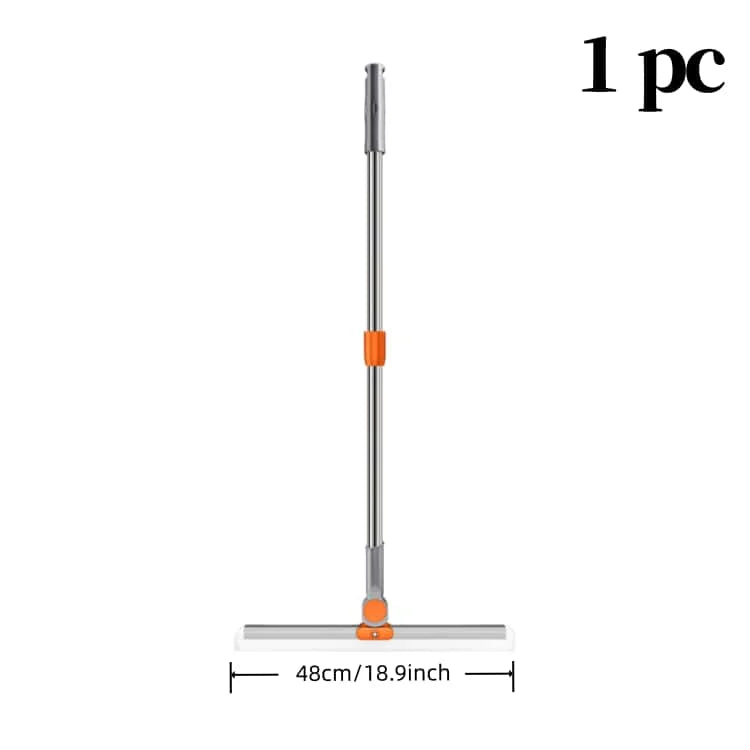 Telescopic Squeegee Broom – Wide Silicone Blade, 180° Rotation Floor Squeegee Broom Babs 48-Splicing