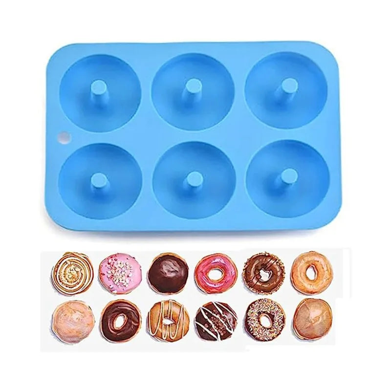 Silicone Donut Mold 6-Cavity – Non-Stick Food Grade Baking Pan Silicone Donut Mold Babs
