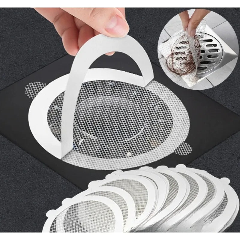 Disposable Drain Hair Catcher Filter Screen – 10-50 PCS Pack Drain Hair Filter Babs