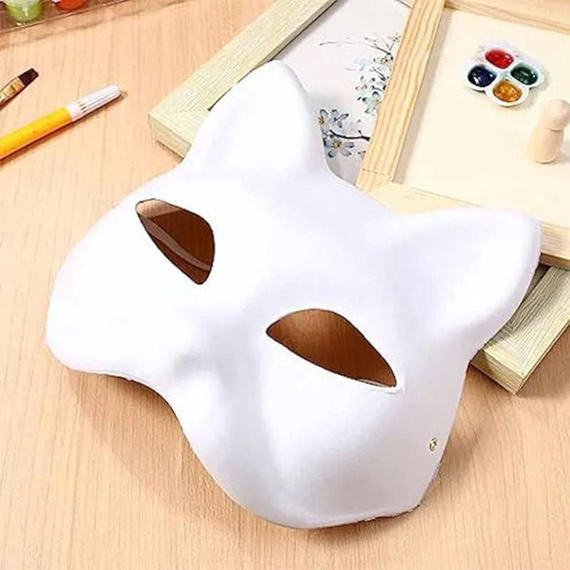 Cat & Fox Paper Masks for Crafts & Costume – 3/5 Pack Paper Costume Mask Babs