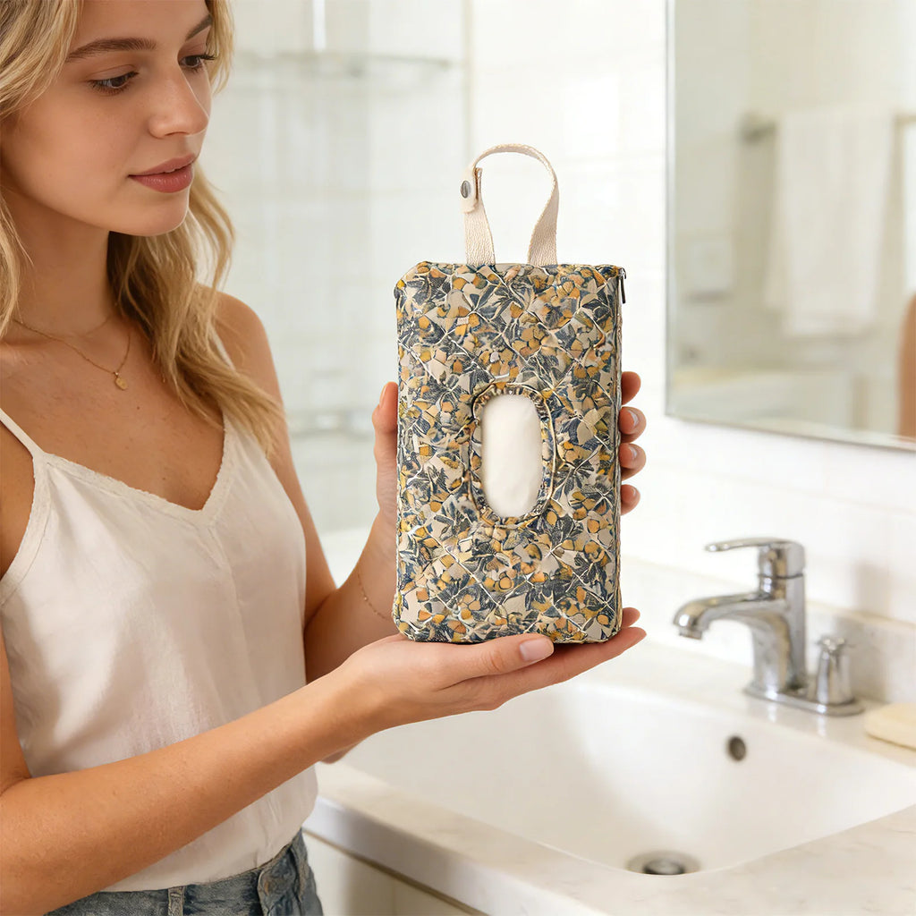 Floral Baby Wipes Case – Portable Stroller Hanging Wipe Holder Baby Wipe Holder Babs
