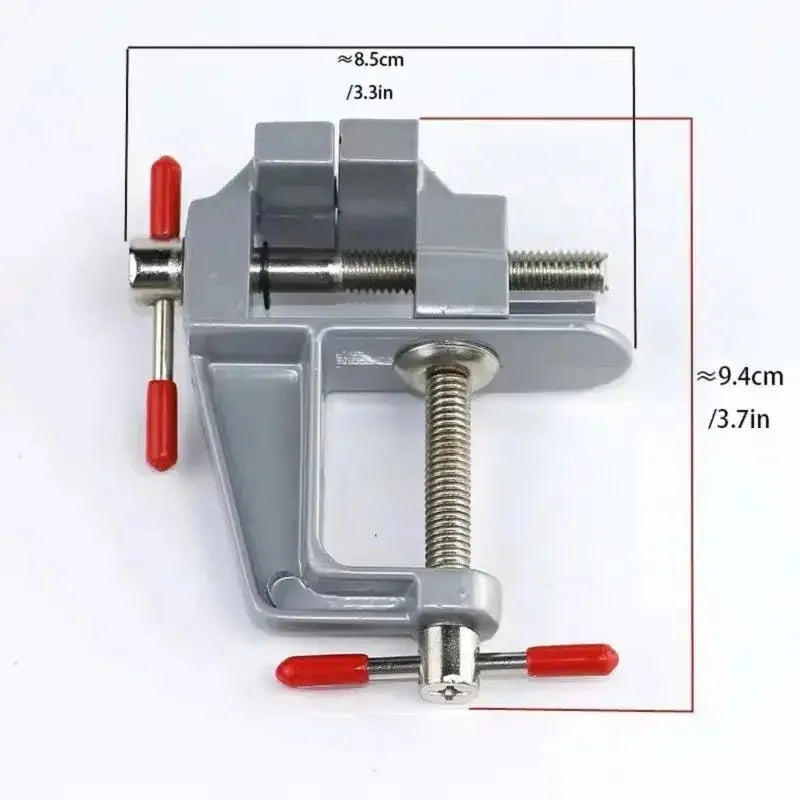 Mini Aluminum Bench Vise – Desktop Clamp for Woodworking & DIY Mini Bench Vise Babs