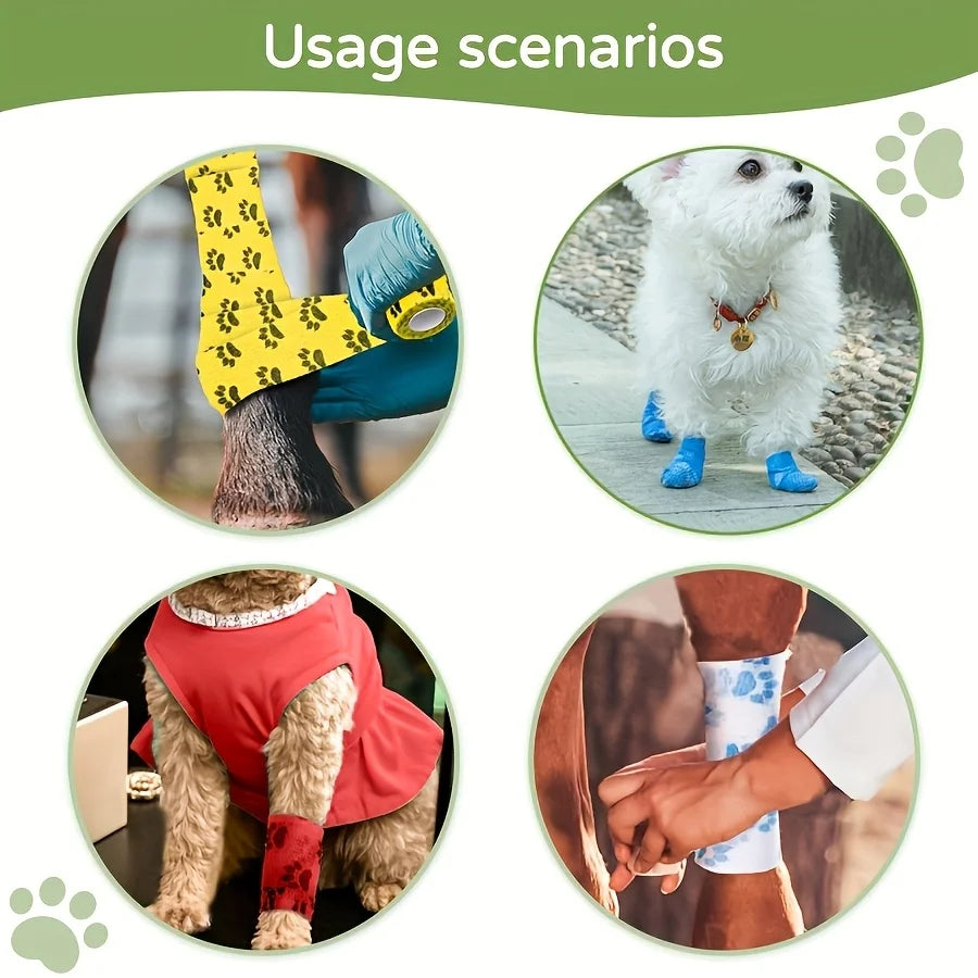 20-Pack Pet Elastic Bandages for Dog & Cat Ankle Support Pet Elastic Bandage Babs