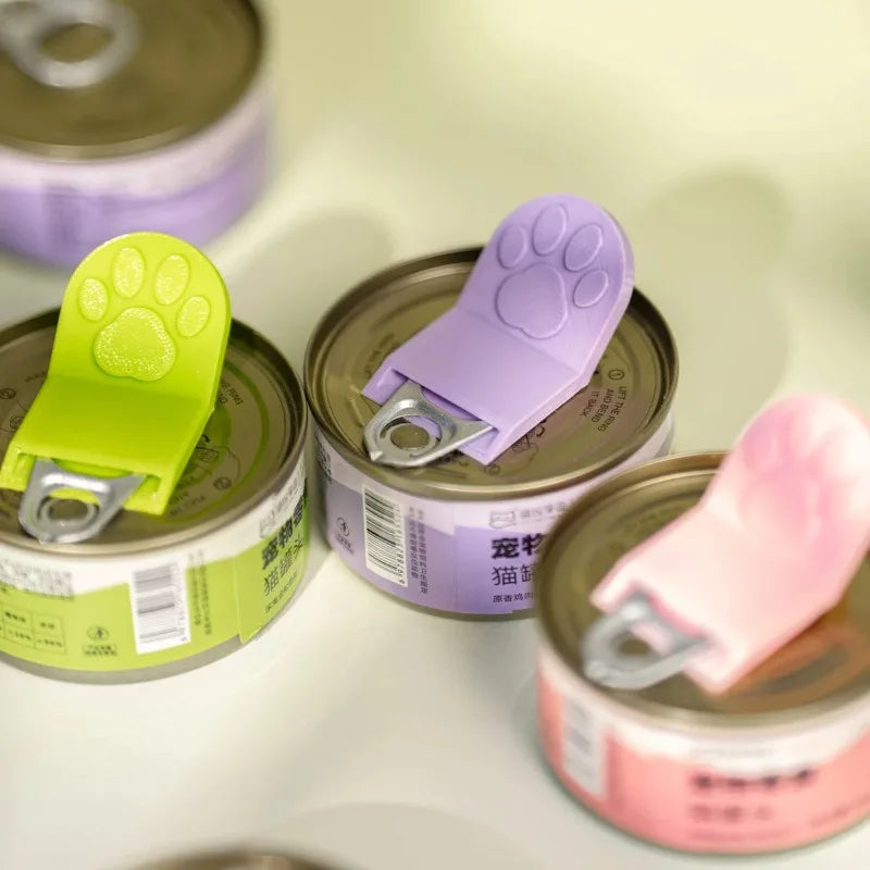 Cat Paw Ring Pull Can Opener – Nail-Safe Pet Food Tool Pet Food Can Opener Babs