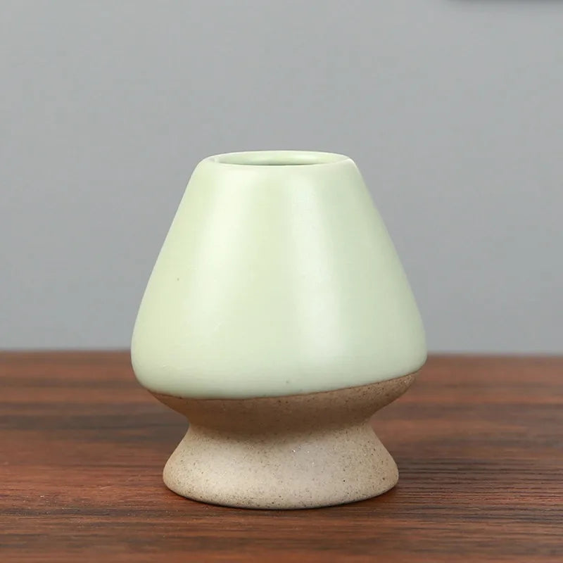 Japanese Ceramic Chasen Holder for Matcha Whisk & Tea Tools Chasen Whisk Holder Babs Cyan