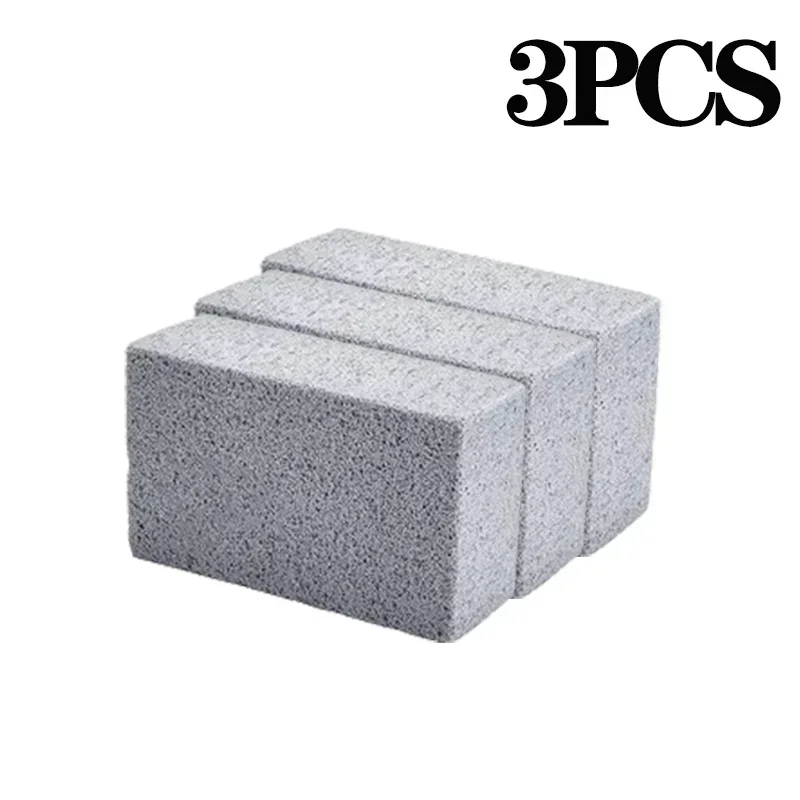 BBQ Grill Cleaning Pumice Bricks – Safe Bristle-Free Cleaner Grill Cleaning Brick Babs Grey-3PCS