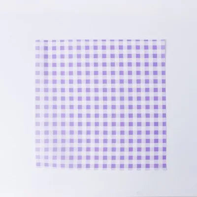 Gingham Wax Paper Sheets – Greaseproof Food Wrapping & Liners Food Wrapping Paper Babs 50pcs18cm