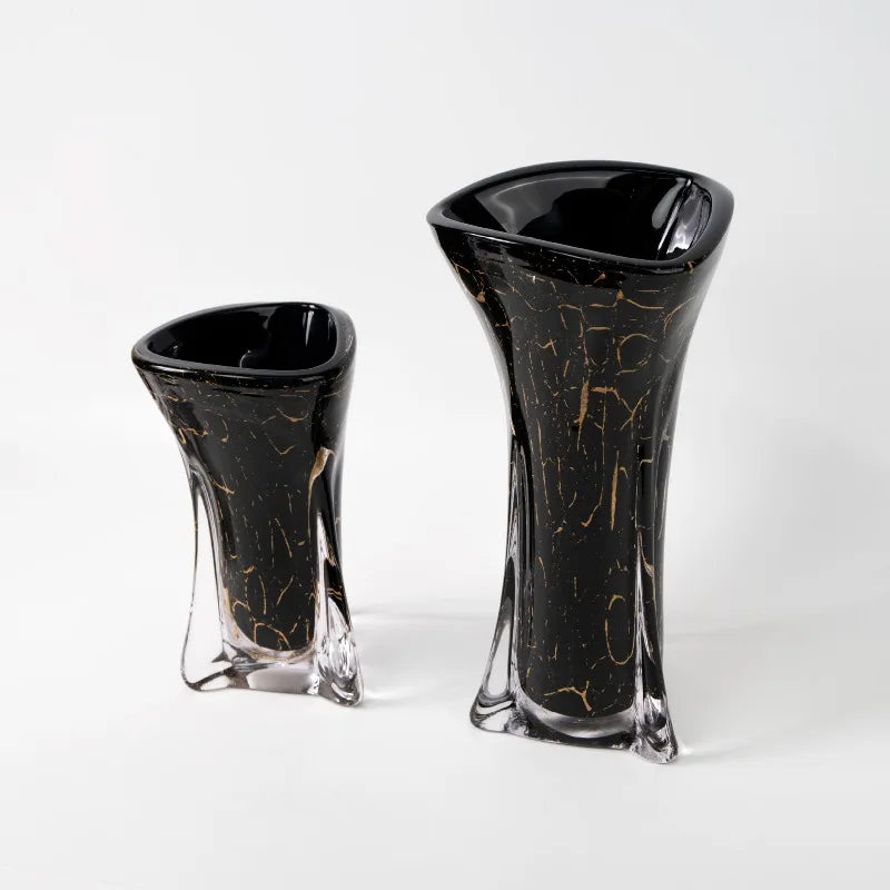 Nordic Glass Glazed Vase | Modern Home Decor Flower Vase Decorative Glass Vase Babs