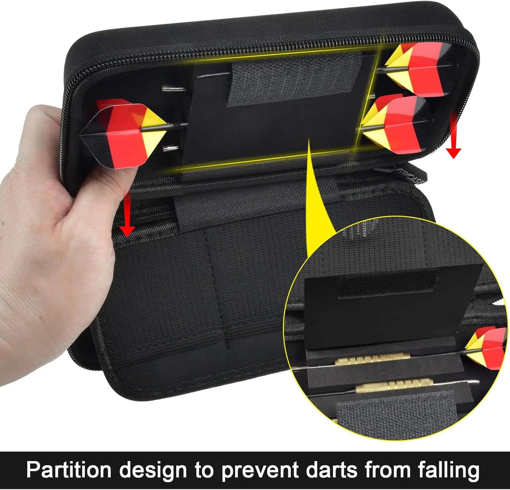 EVA Dart Case for 6 Steel & Soft Tip Darts – Travel Box Dart Carrying Case Babs