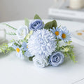 Artificial Silk Rose & Chrysanthemum Bouquet – Wedding & Home Décor Artificial Silk Bouquet Babs color 4 1 pc